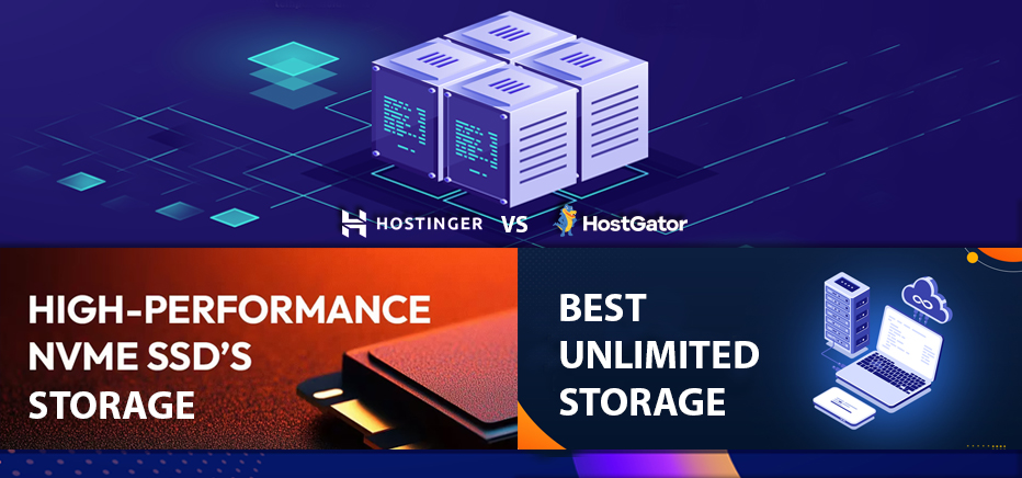 Hostinger Vs. Hostgator Storage