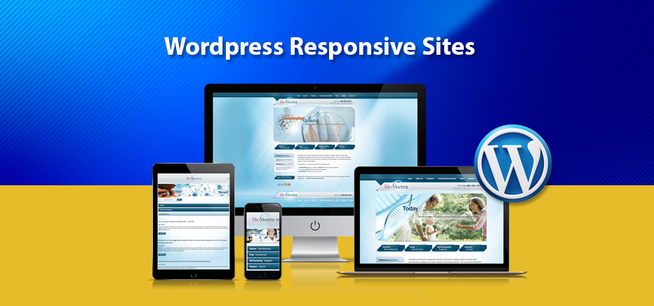 Wordpress helps you create responsive sites