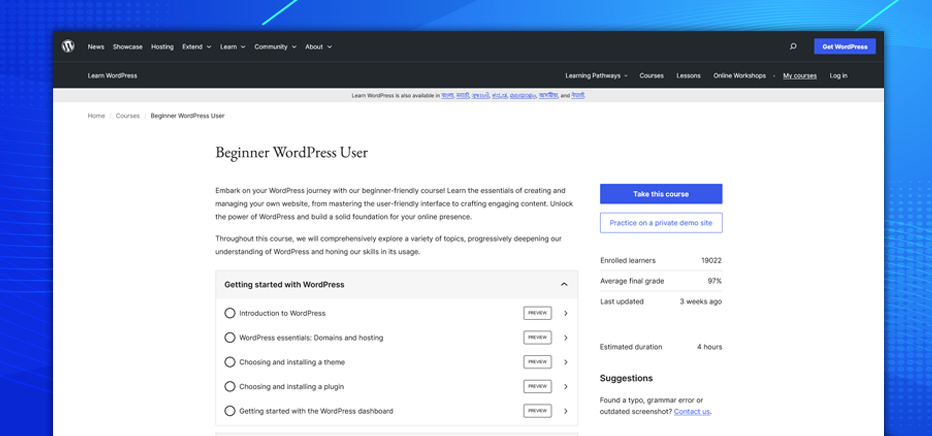 Wordpress is extremely beginner-friendly