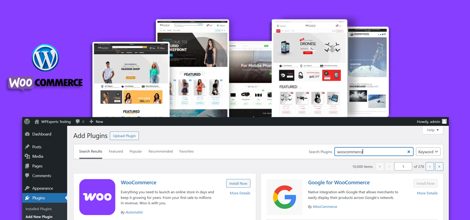 Wordpress offers incredibly powerful ecommerce features
