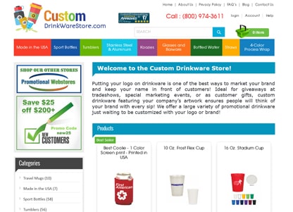 Custom Drink Ware Store